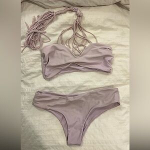 Mikoh Soft Lavender Bikini Set